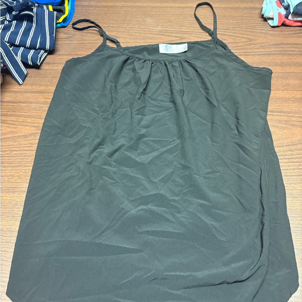 Time and Tru Black Camisole Top
